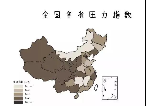 全国各省压力指数